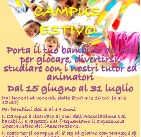 volantino campus estivo Campus Estivi 2022