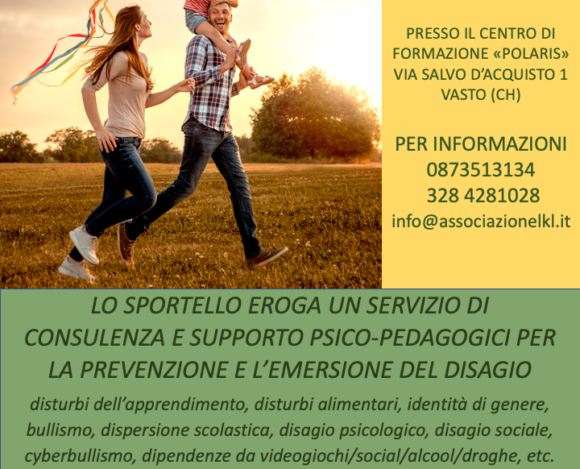 Sportello gratuito di supporto psico-pedagogico per le famiglie di bambini e ragazzi BES/DSA